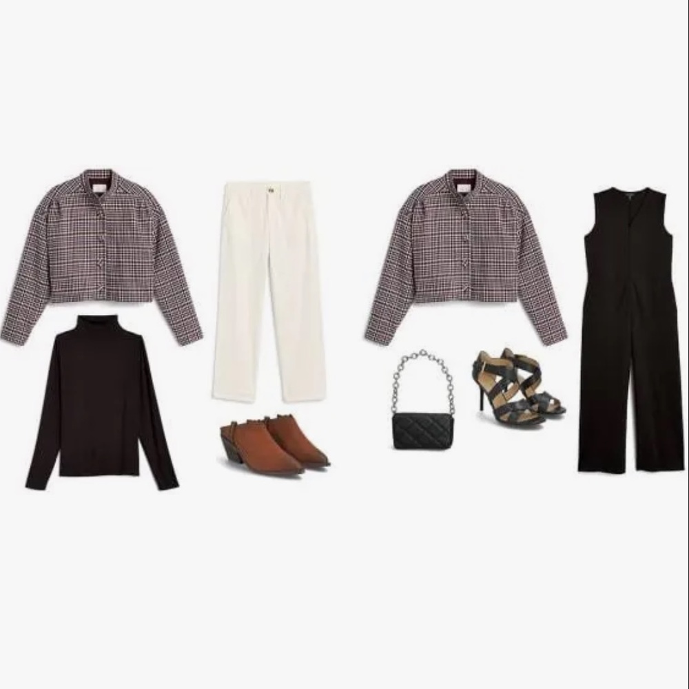 NWT REBECCA TAYLOR techy houndstooth wool blend jacket size L msrp $525 - Picture 7 of 15
